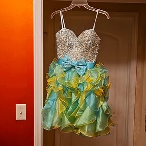 Narianna rhinestone cocktail/prom dress